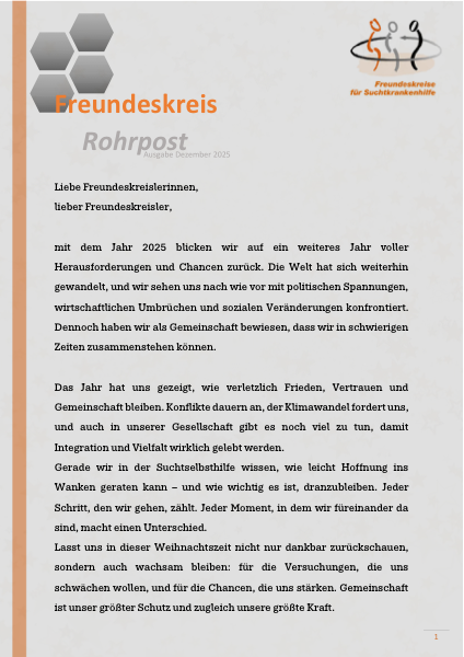Cover Rohrpost Ausgabe 12/2025
